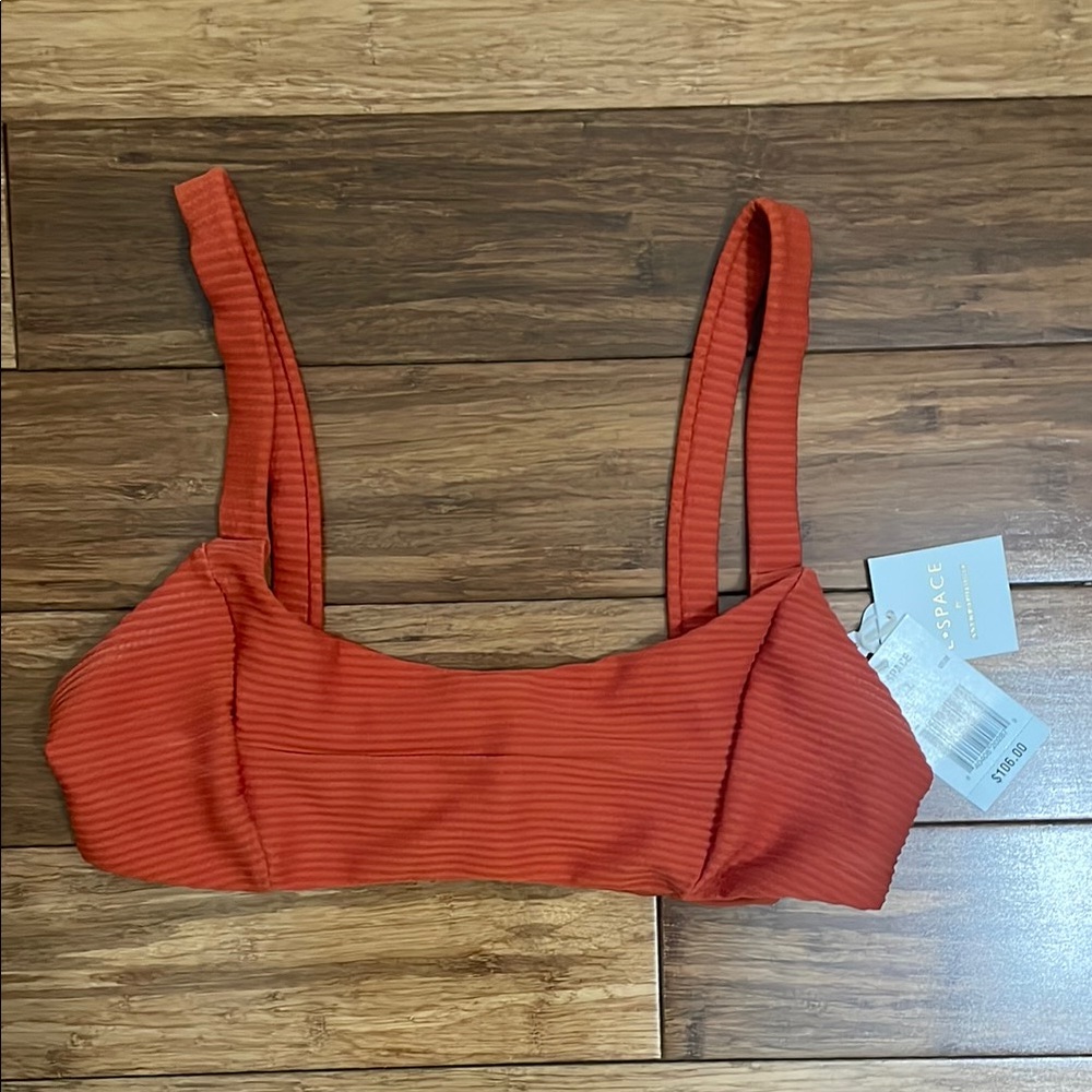 L*Space Rust Ribbed Top